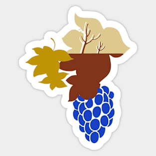 Fall or Autumn. Sticker